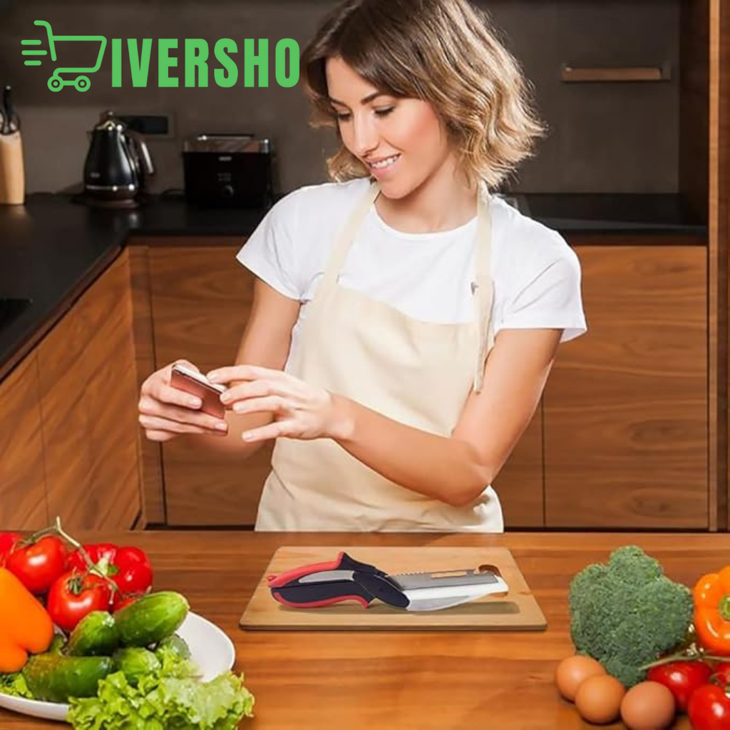 Cortador Cocina 6 En 1 Cuchillo Tijeras