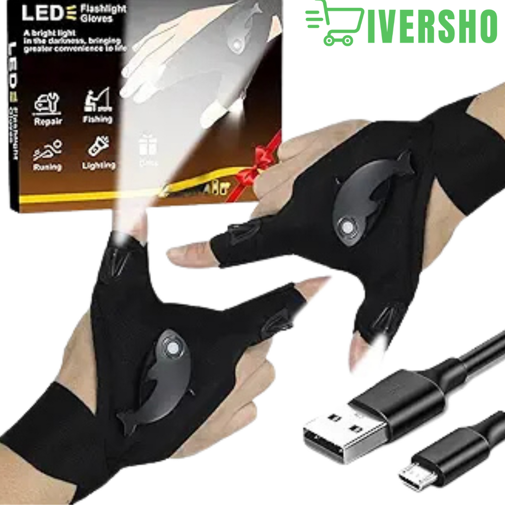 Guante linterna LED impermeable