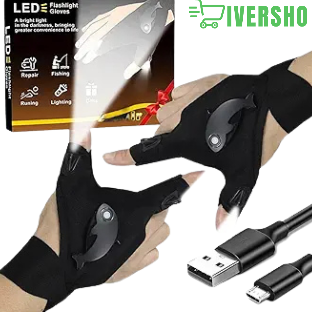 Guante linterna LED impermeable