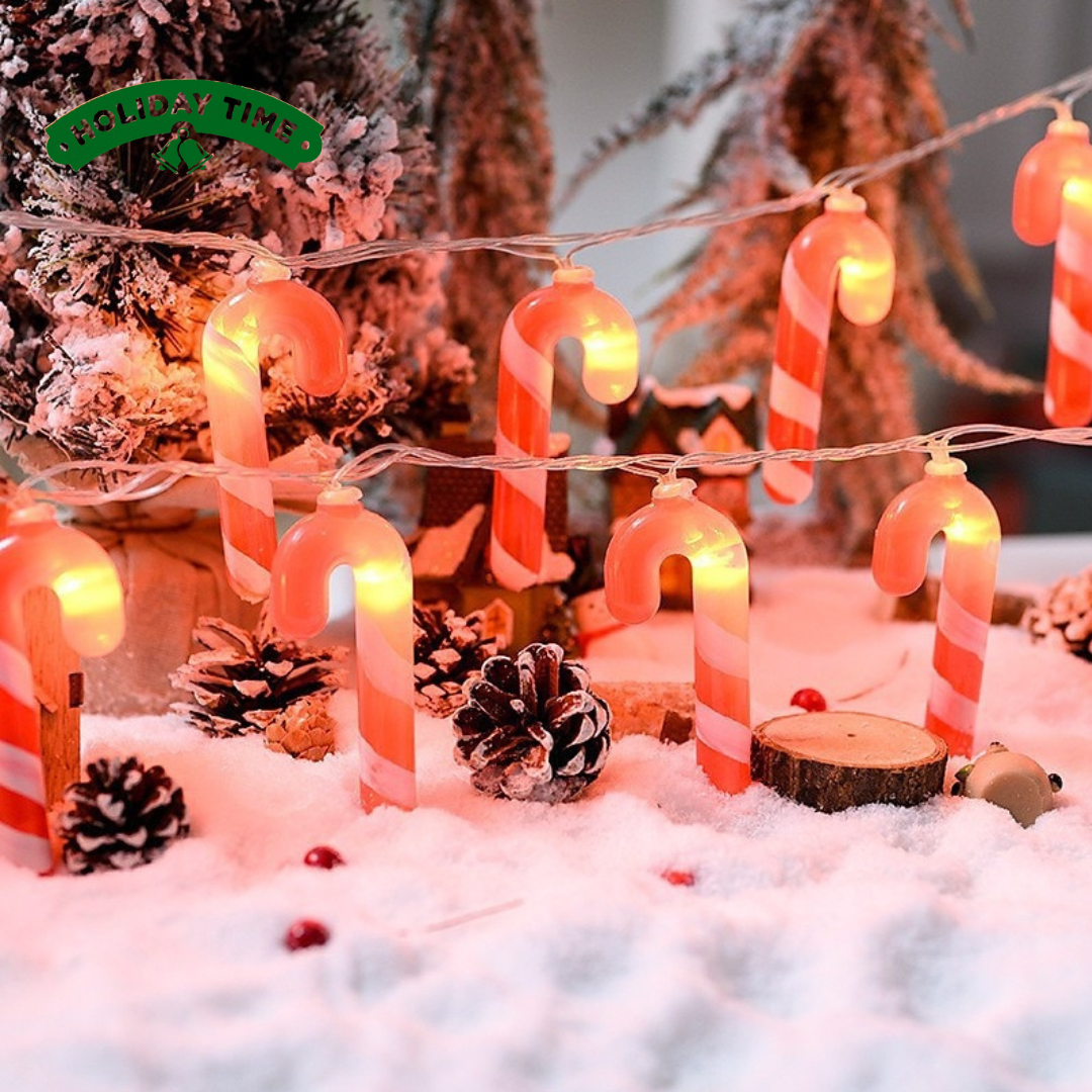 LUCES NAVIDEÑAS DE BASTON