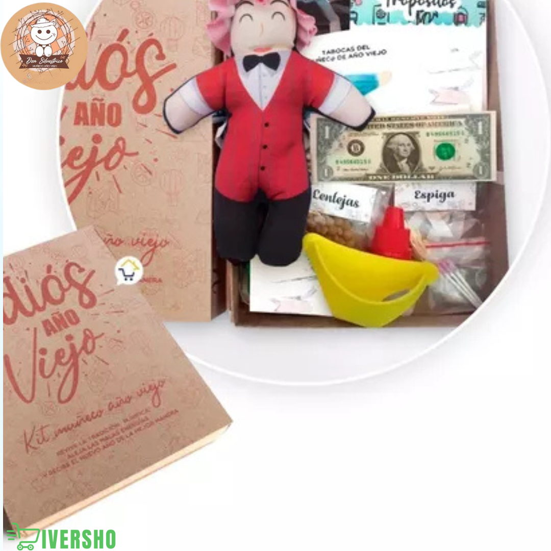 Kit Año Viejo Muñeco Caja Ritual
