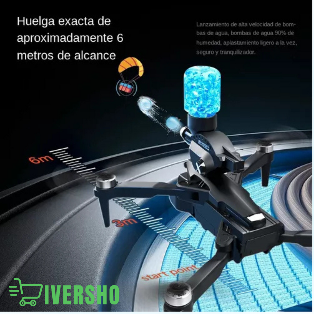 Dron De Tres Camaras Disparador Hidrogel