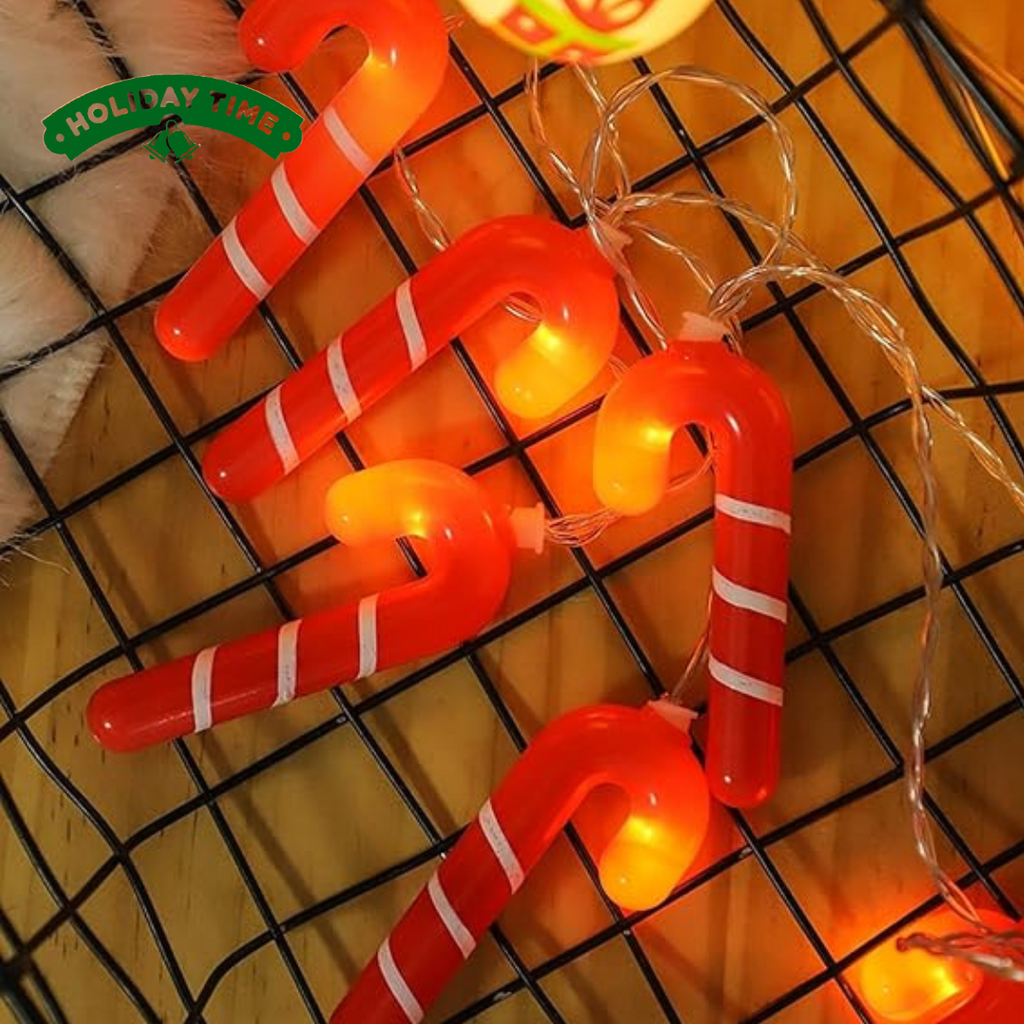 LUCES NAVIDEÑAS DE BASTON