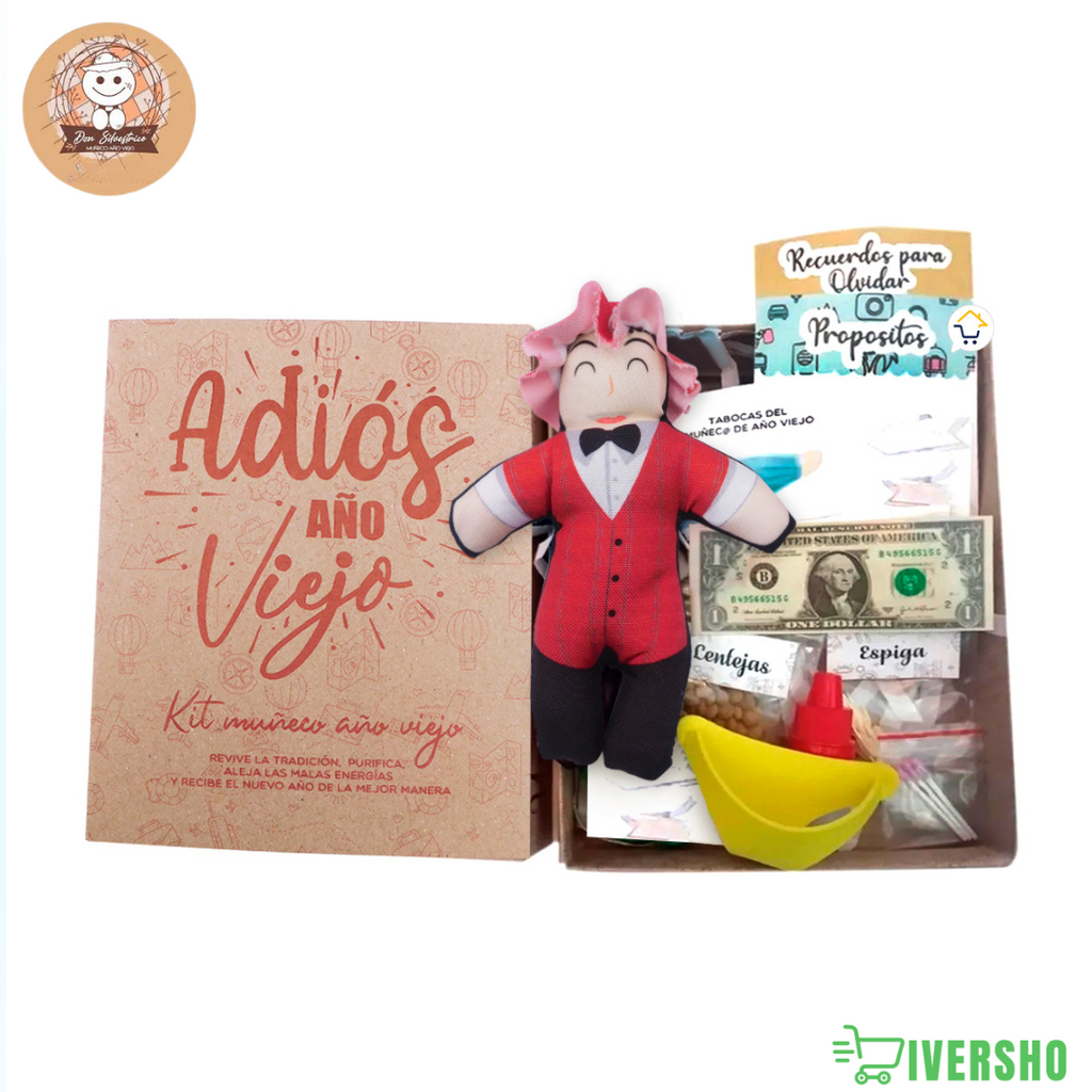 Kit Año Viejo Muñeco Caja Ritual