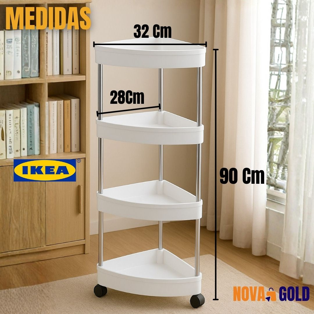 ESTANTE DE ESQUINA MULTIFUNCIONAL PREMIUN 90°|IKEA®|
