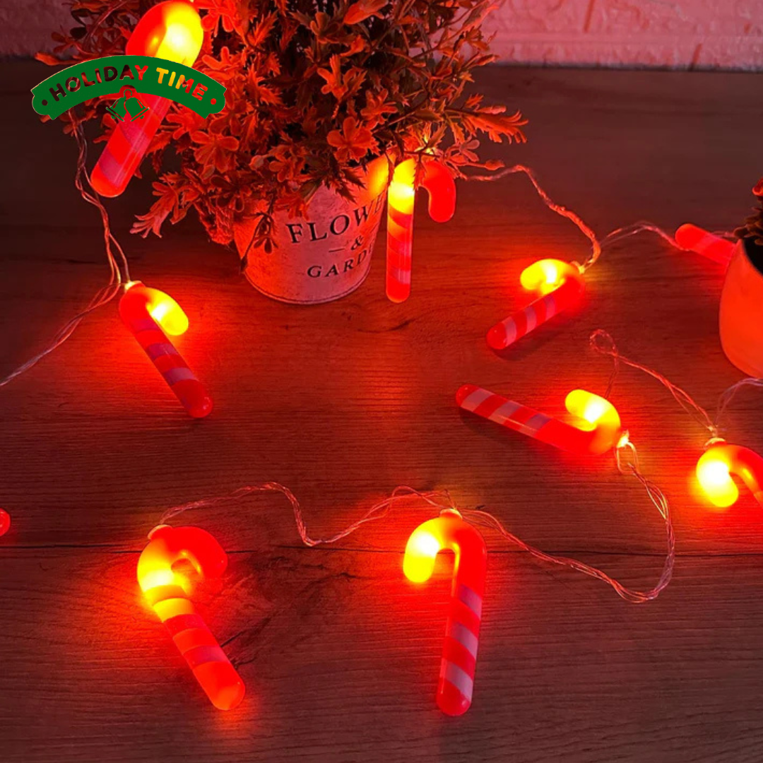 LUCES NAVIDEÑAS DE BASTON