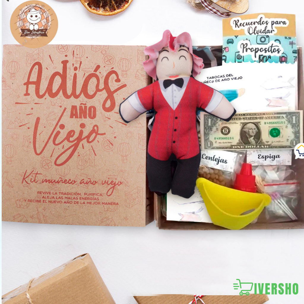 Kit Año Viejo Muñeco Caja Ritual