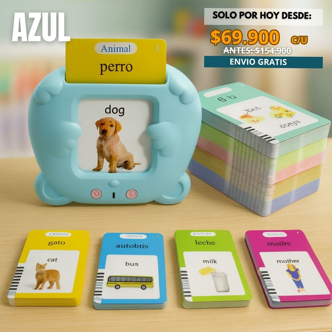 LECTOR DE TARJETAS INGLES - ESPAÑOL |HAPE®|