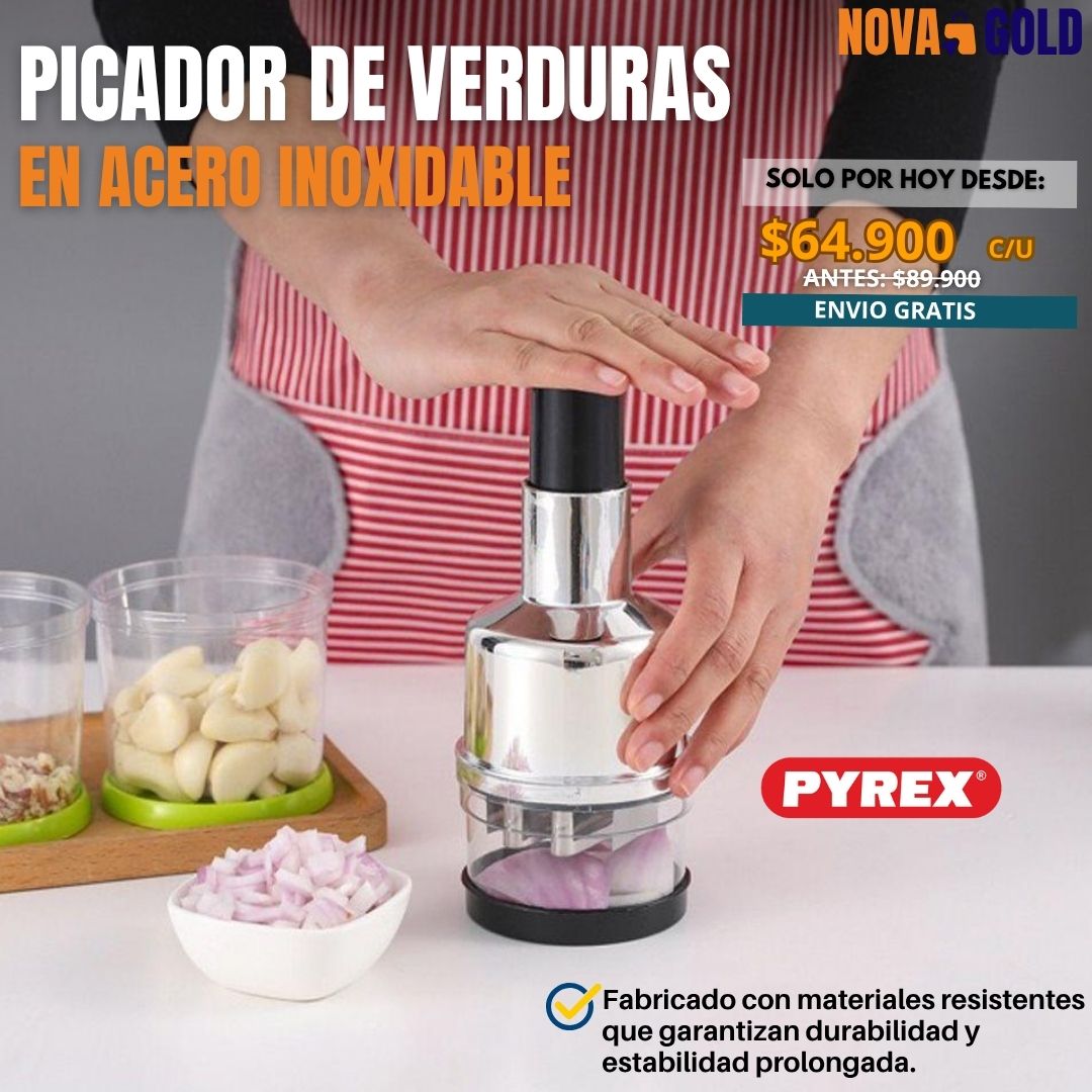 CORTADOR DE VERDURAS DE ACERO INOXIDABLE|PYREX®|