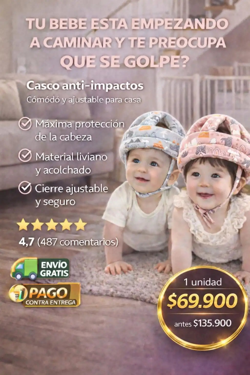 CASCO PARA BEBÉS ANTIGOLPES |SKIP*HOP®|