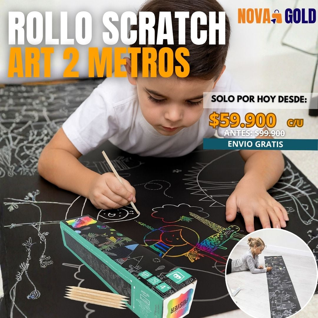 ROLLO SCRATCH ART 2 METROS