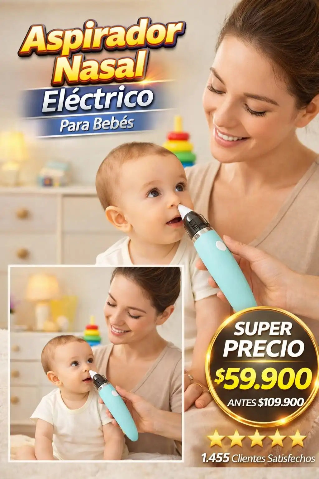 Aspirador nasal para bebé |Stokke®|