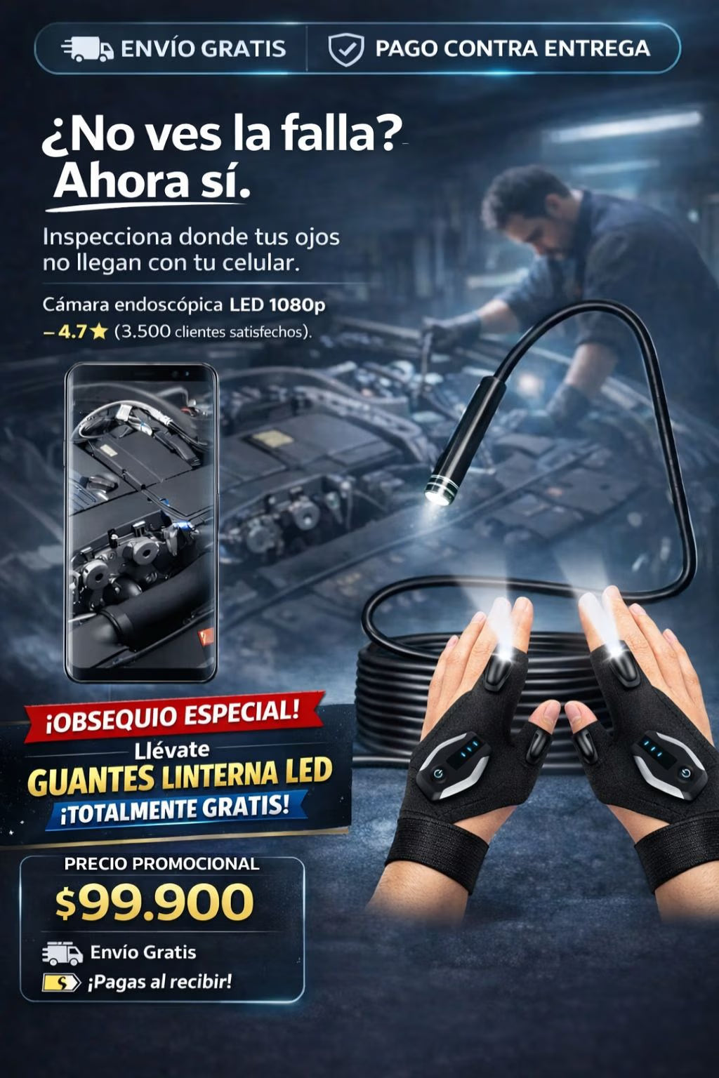 Cámara Endoscopica| MecaView®|