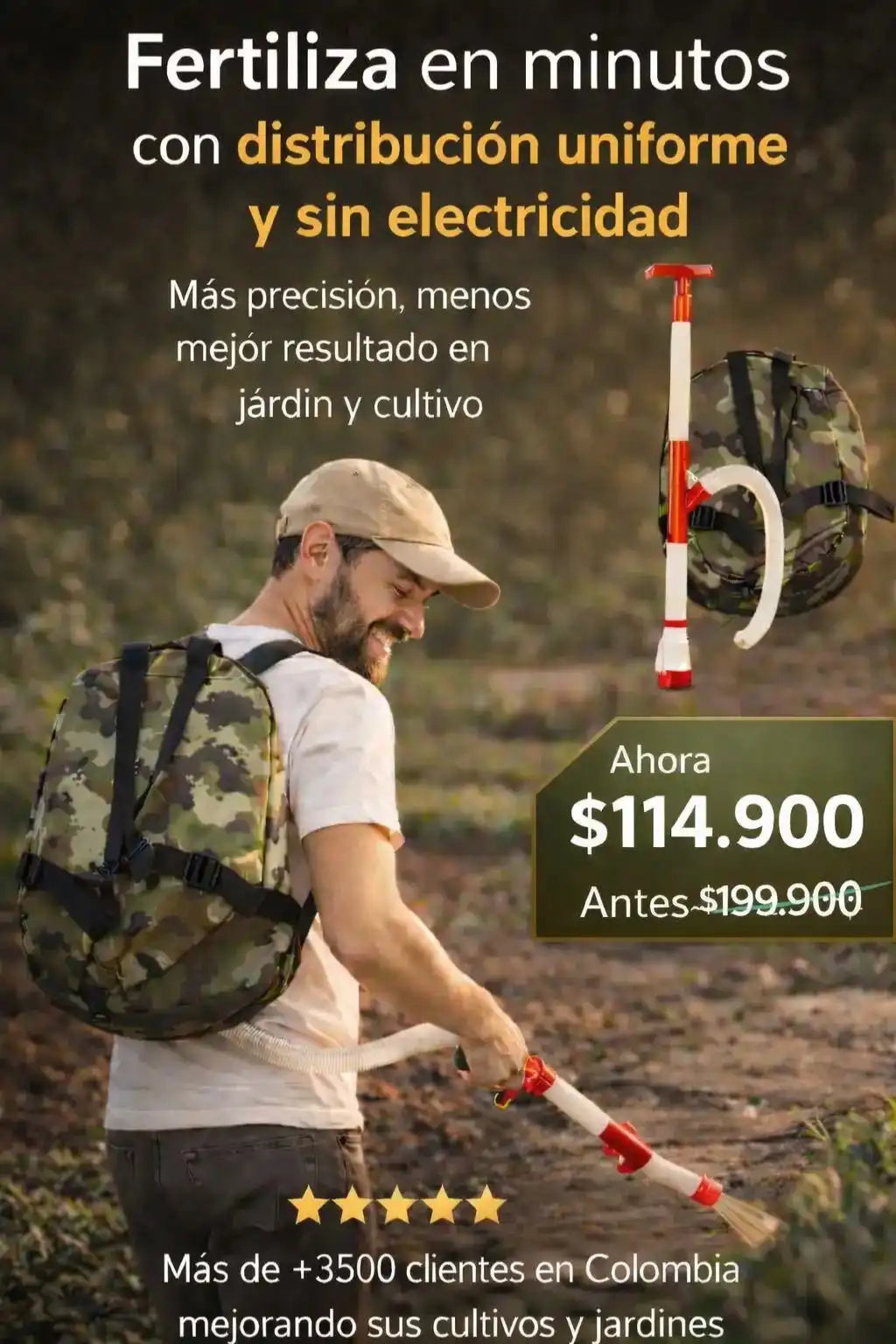 Esparcidor de fertilizantes con mochila|SCOTTS®|