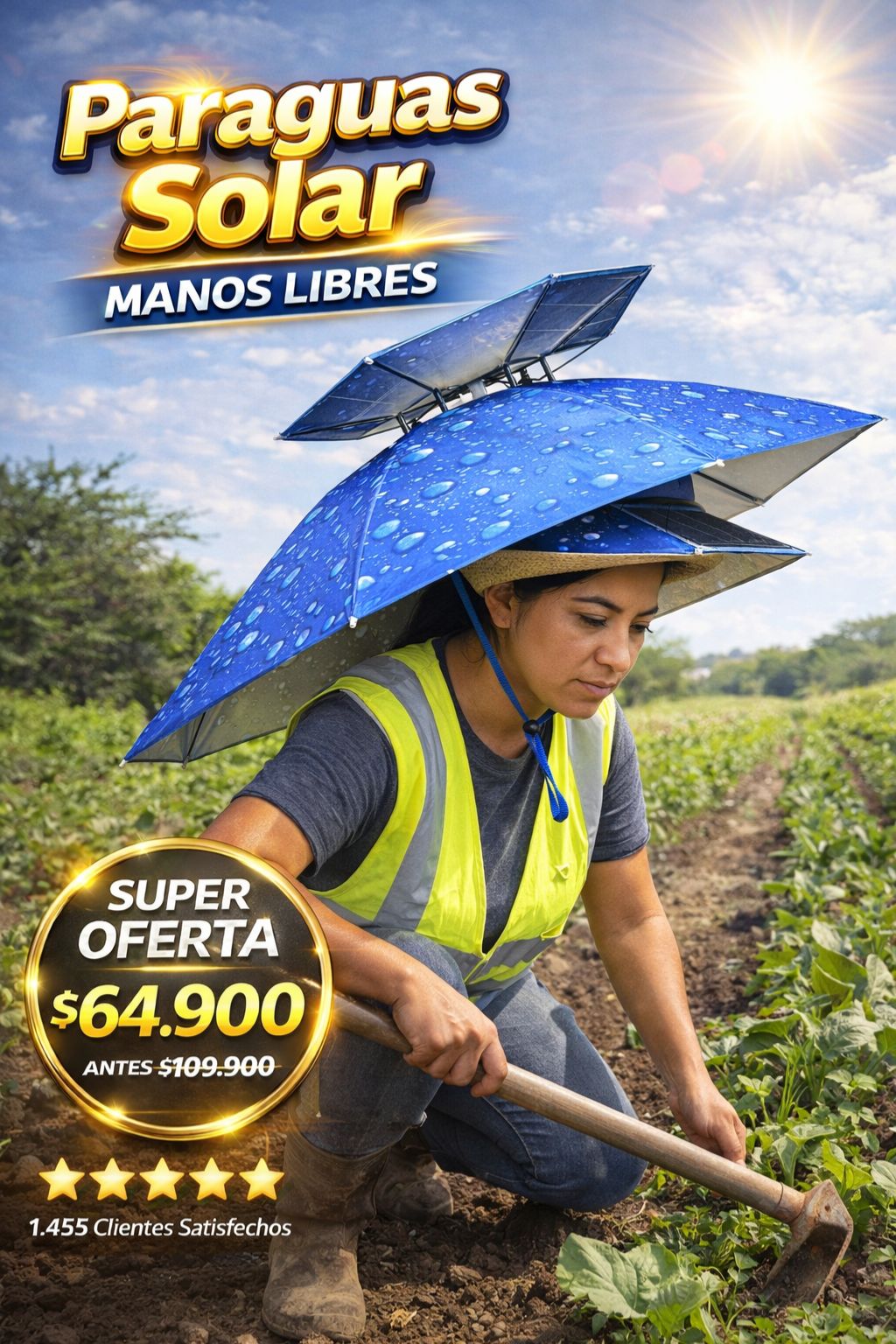 Paraguas tipo sombrero multiproposito |Yumar® |